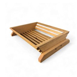 Fruteira de Mesa Cesto de Madeira Maciça Ripado - Maju Madeiral - 1