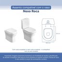Ver imagem 3 de Tampa Vaso Sanitário Poliester Acrilico Nexo Branco para Bacia Roca