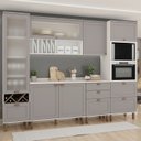 Ver imagem 1 de Conjunto Cozinha Liz com Cristaleira Cb0036 Linha Iluminata Genialflex