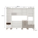 Ver imagem 2 de Conjunto Cozinha Liz com Cristaleira Cb0036 Linha Iluminata Genialflex