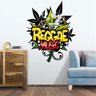 ADESIVO DE PAREDE - FRASE: REGGAE MUSIC - 81X100 - 1