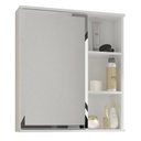 Ver imagem 1 de Espelheira para Banheiro 1 Porta e Prateleiras Branco - Mgm