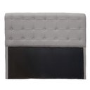 Ver imagem 1 de Cabeceira Cristal Suede Cinza 1,40 - Dominic Decor