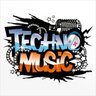 ADESIVO DE PAREDE - FRASE: TECHNO MUSIC - 119X91 - 2