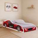 Ver imagem 1 de Cama Juvenil Montessoriana Modelo Carro em Mdf Resistente:vermelho
