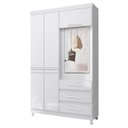 Ver imagem 3 de Guarda-Roupa Solteiro com Espelho 6 Portas 3 Gavetas Fusion Albatroz Móveis