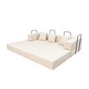 Ver imagem 5 de Sofá Loft na Caixa a Vácuo Moderno 2 Lugares 160cm Compacto Bouclê Bege Creme - Vimont Moveis