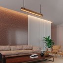 Ver imagem 1 de Luminária Pendente Led Arizona 36w Madeira Maciça Corrente 4000lm