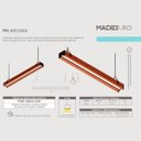 Ver imagem 6 de Luminária Pendente Led Arizona 36w Madeira Maciça Corrente 4000lm