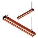 Ver imagem 3 de Luminária Pendente Led Arizona 36w Madeira Maciça Corrente 4000lm