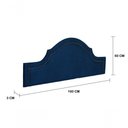 Ver imagem 3 de Cabeceira Queen Provençal Luxo 160X60 Suede Azul Tachas Fumê