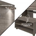Ver imagem 7 de Rack com Mesa de Centro Embutido e Painel para TV até 47 Polegadas System Artely