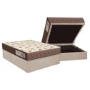 Ver imagem 1 de Conjunto Box Baú Casal: Colchão Espuma Orthoflex D28 Comfortpedic + Base Crc Suede Clean(138x188)