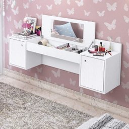 Penteadeira Camarim Suspenso com Espelho Atração Albatroz Móveis - 3