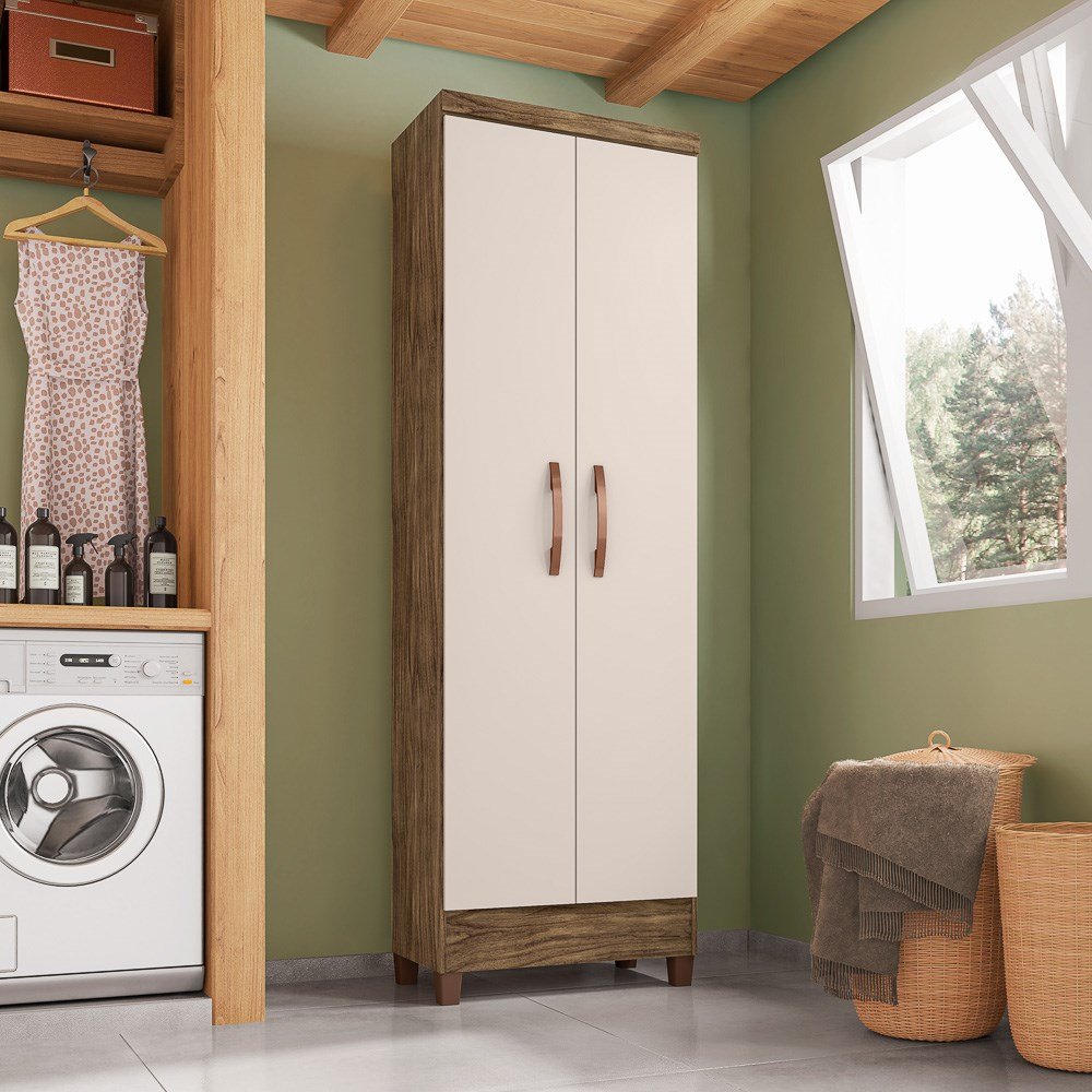 Armário Multiuso Egito 2 Portas I03 Teka/Champagne - Mpozenato ...