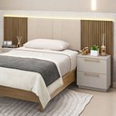 Ver imagem 4 de Mesa de Cabeceira Denver 2 Gavetas Fendi - Pnr Móveis