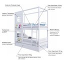 Ver imagem 5 de Treliche Casinha Reta 2 Janelas Madeira Branco