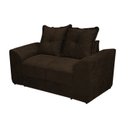 Ver imagem 1 de Sofá 2 Lugares Marrom 603 Porto