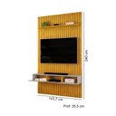Ver imagem 2 de Painel para Tv até 60 Polegadas com Bancada Suspensa 02 Portas Trento 1.4 Cedro Ripado Bali Dj Móvei