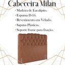 Ver imagem 3 de Cabeceira Queen 158 cm Milan Veludo Terracota Soon