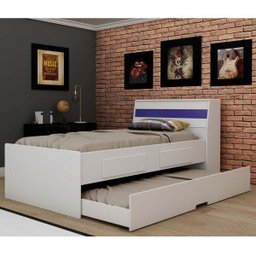 Bicama Solteiro Teen 90 Gelius Móveis Flex Color - 4