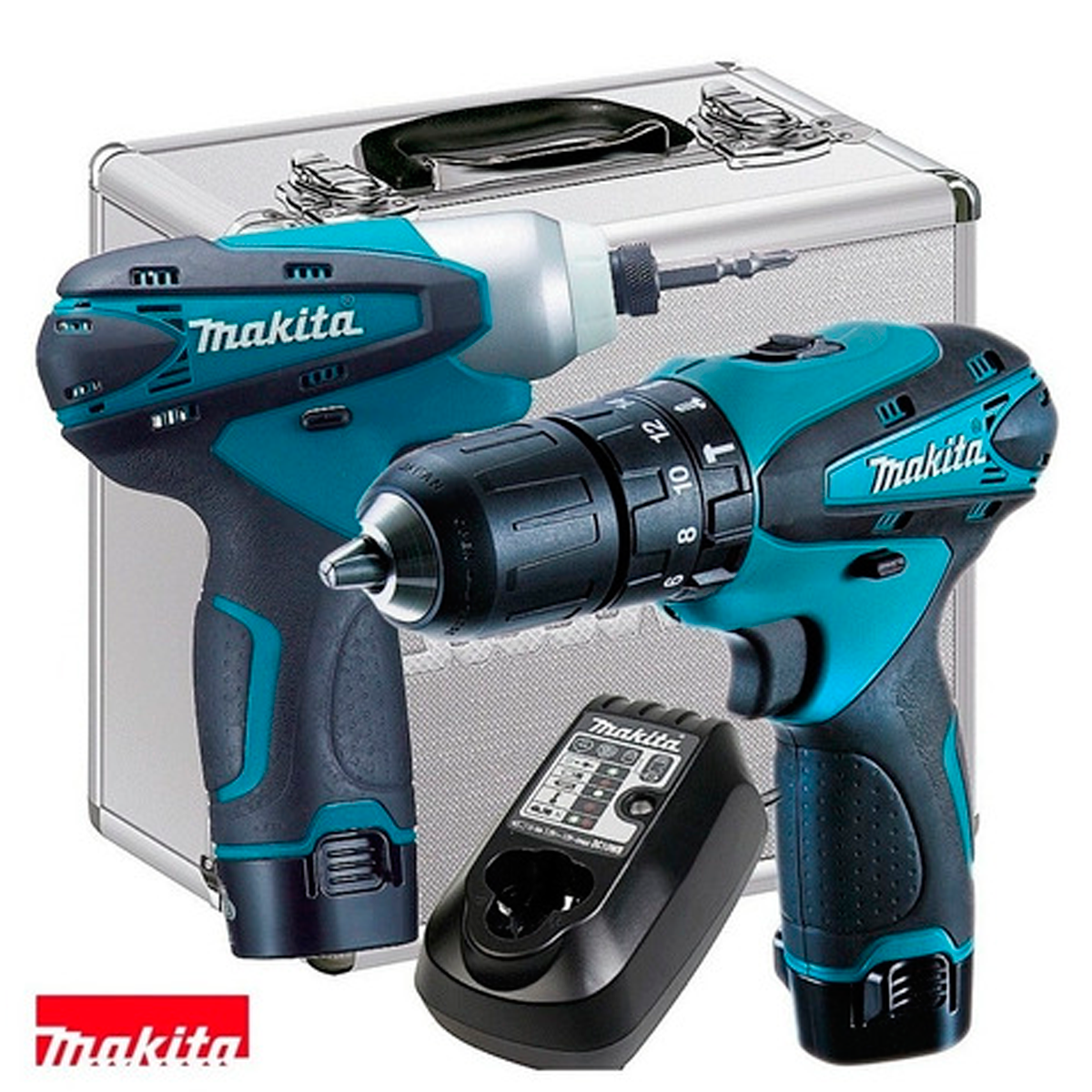 Combo Parafu Furadeira Parafusadeira D Imp Makita V Lct