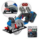 Ver imagem 2 de Serra Circular Exbom 48v com 2 Baterias Recarregáveis e Lâminas Inclusas