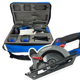 Serra Circular Exbom 48v com 2 Baterias Recarregáveis e Lâminas Inclusas - 5