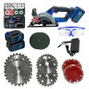 Ver imagem 3 de Serra Circular Exbom 48v com 2 Baterias Recarregáveis e Lâminas Inclusas