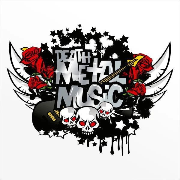 ADESIVO DE PAREDE - METAL MUSIC - 118X93 - 2