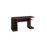 Mesa Gamer 4 Prateleiras e Suporte para Headset/fone de Ouvido Notável - Preto/vermelho - 2
