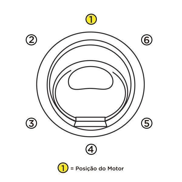 Banheira Hidromassagem Astra Firenze Super Luxo 140cmx140mx45cm - 06 Jatos Branco Gel-Coat P1 Sem Aq - 3