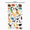 Ver imagem 3 de ADESIVO DE PAREDE - MAPA-MÚNDI BICHOS PARA MONTAR