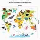 Ver imagem 4 de ADESIVO DE PAREDE - MAPA-MÚNDI BICHOS PARA MONTAR