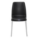 Ver imagem 6 de Cadeira Tramontina Vanda Summa Preto Com Pernas De Aluminio