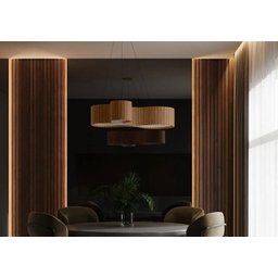 Lustre Pendente Madeira Amêndola 70cm - My Lamp Store - 5