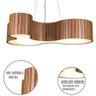 Lustre Pendente Madeira Amêndola 70cm - My Lamp Store - 3