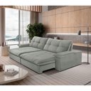 Ver imagem 1 de Sofá Gaia Linho 02 Módulos 90 Cm B25cm Meu Sofá Online A230 Linho Cinza