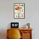 Ver imagem 2 de Quadro Decorativo Ícones da Itália 33x24cm - com Vidro:madeira Preta
