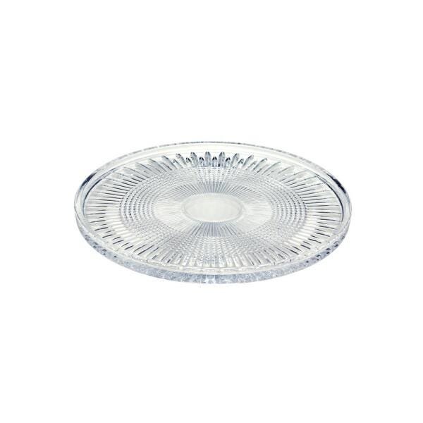 Prato Cristal para Servir com Pé Queen 32Cm