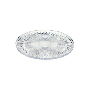 Prato Cristal para Servir com Pé Queen 32Cm