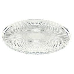 Prato Cristal para Servir com Pé Queen 32Cm - 2