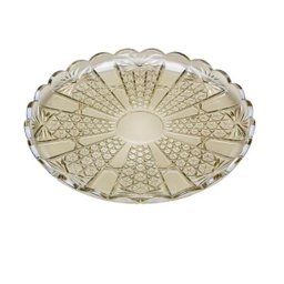 Prato Cristal Wolff para Servir Princess Champanhe 32Cm - 1