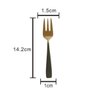 Conjunto 6 Garfos Aço Inox para Bolo Pisa Rosé Gold/Preto - 3