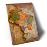 Quadro Mapa do Brasil Vintage 100x76cm - 1