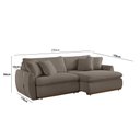 Ver imagem 2 de Sofá Cama 230 Cm Braço 15 Cm Retrátil e Reclinável Inova Meu Sofá Online