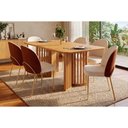 Ver imagem 1 de Mesa Sala Luma 170 + 6 Cad Lizy Cedro DJ Móveis