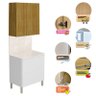 Cozinha Modulada Art 2 Peças 80cm Freijó Ártico Riscatto – Kits Paraná - 5