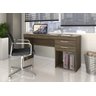 Mesa para Escritório com 2 Gavetas Notável Móveis - Nogal Trend - 3