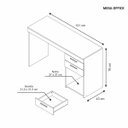 Ver imagem 2 de Mesa para Escritório com 2 Gavetas Notável Móveis - Nogal Trend